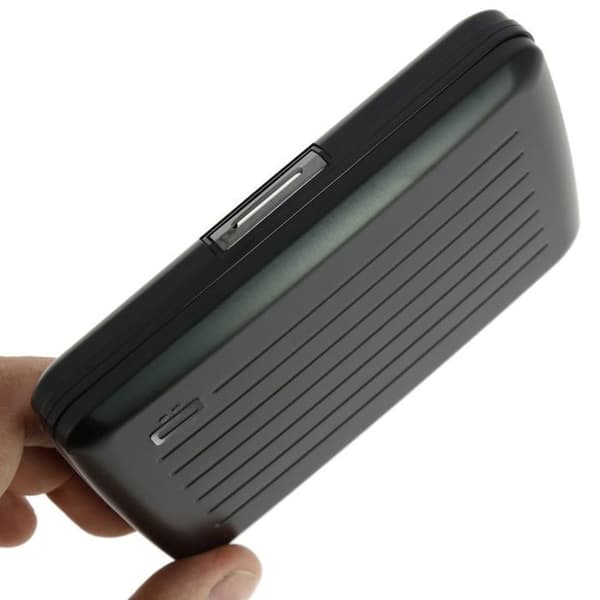 Ogon Designs - Plånbok - SMART CASE V2 LARGE - Svart aluminium - Unisex