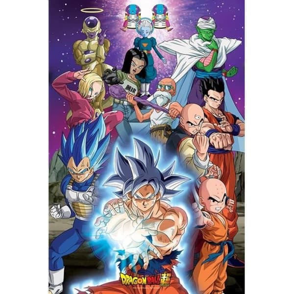 Affisch - Univers 7 - DRAGON BALL SUPER - 91x61 cm - Stort format