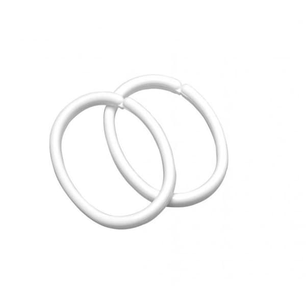 Duschringar - Sealskin - Klippring - Vit - 12 stycken - Chic Elegans