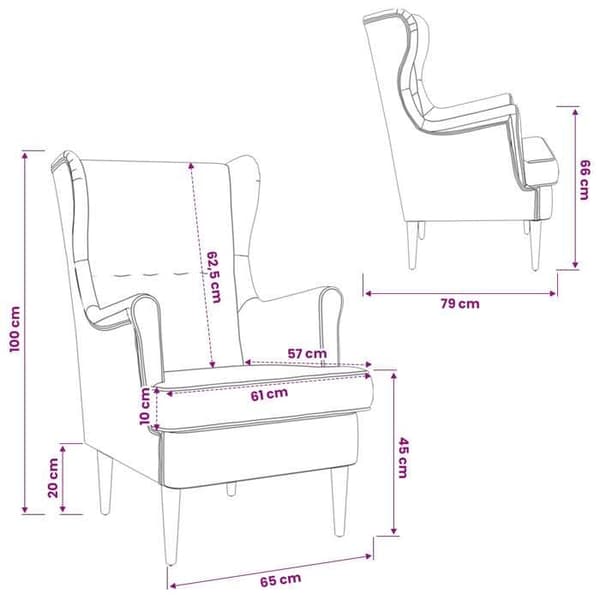 vidaXL fåtölj Beige tyg 42029895