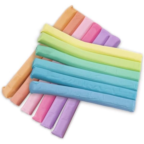 Kidea modellera 200 gram plastin pastell 24 st