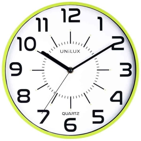 Quartzur - UNILUX - POP - Diameter 30 cm - Tyst - Grön plastram