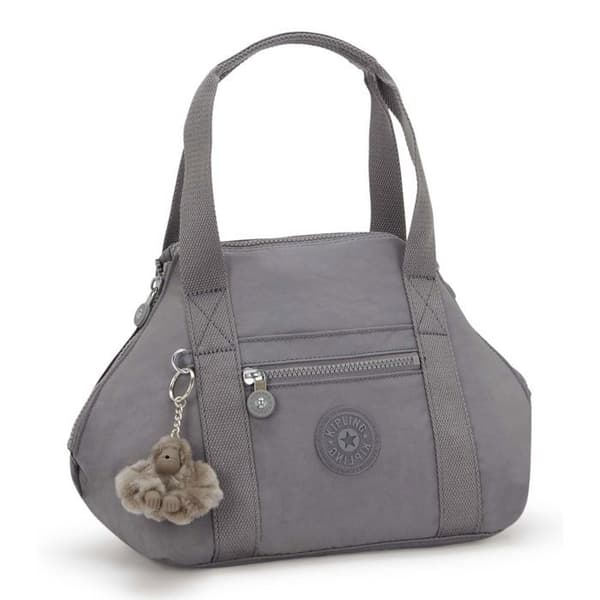 Kipling Basic Eyes Wide Open Art Mini Handbag — handväska grå Inviting Grey 35×22×18 cm