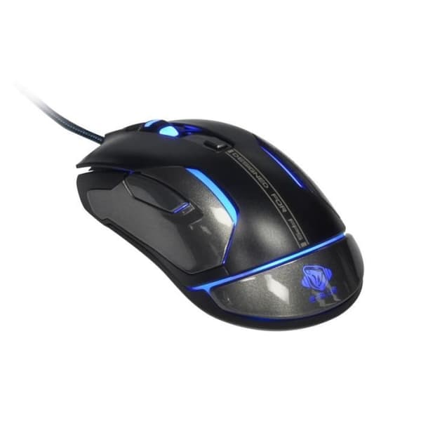Souris Gaming - E-BLUE Auroza FPS - 8200 DPI - Ergonomisk - RGB Programmerbar