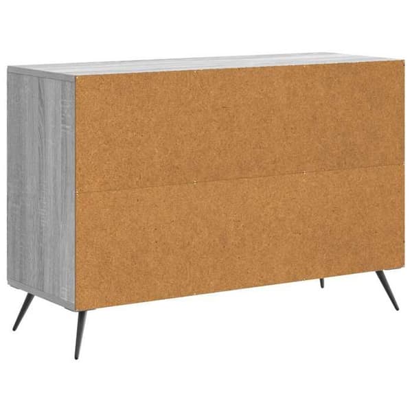 vidaXL Buffé Sonoma grå 89 x 34,5 x 60 cm Ingenjörsträ 895581