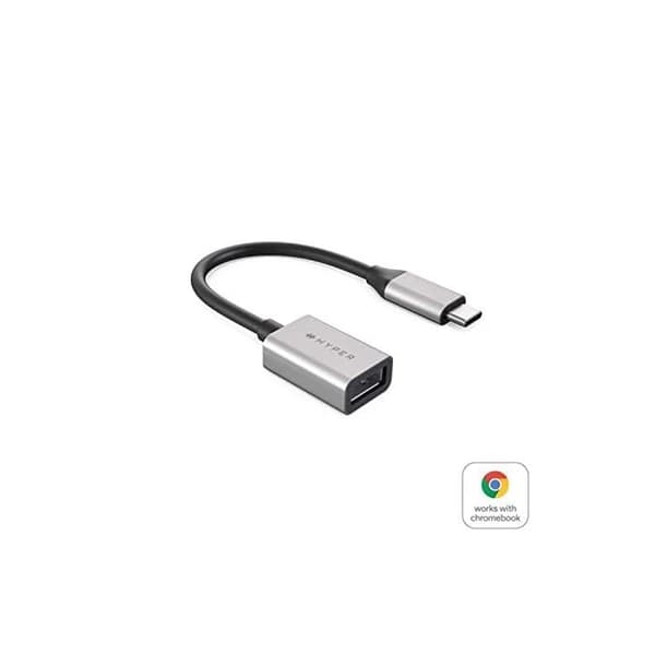USB-C-adapter - HYPER - HD425D-GL - 10Gbps - Vit - USB typ A (F)