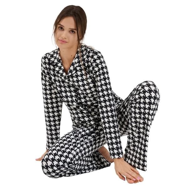 Långärmad pyjamasblus dam Lisca Mia