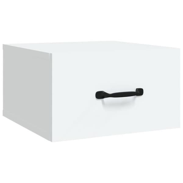 vidaXL Väggsängbord Vit 35x35x20 cm 812852
