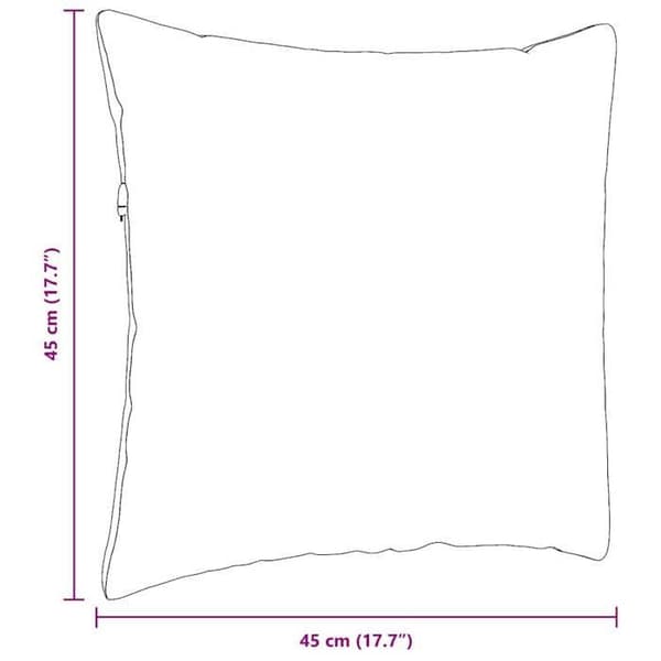 vidaXL Soffkuddar 2 st Vit 45 x 45 cm tyg 42013922
