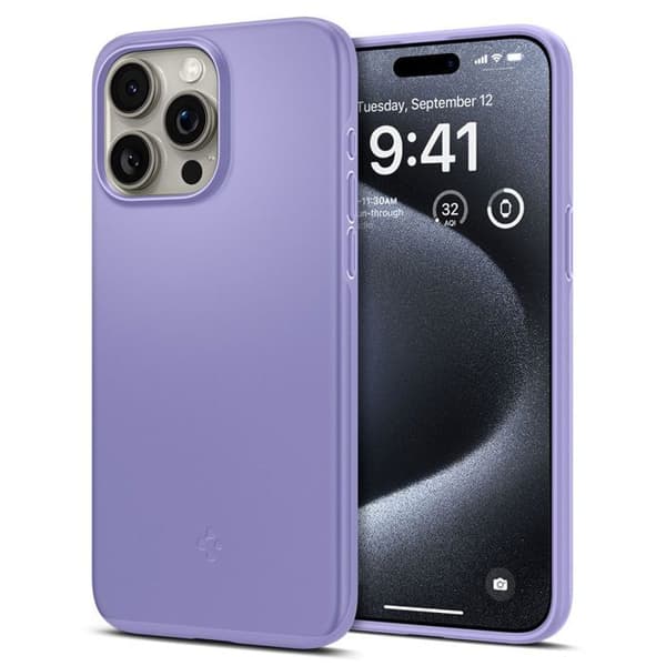Coque för iPhone 15 Pro - Spigen Thin Fit - Iris Violet