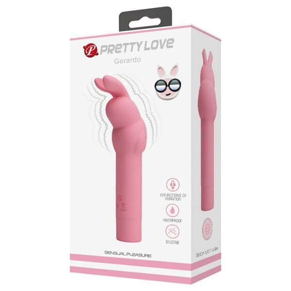 PRETTY LOVE - GERARDO PINK RABBIT SILIKONVIBRATOR -