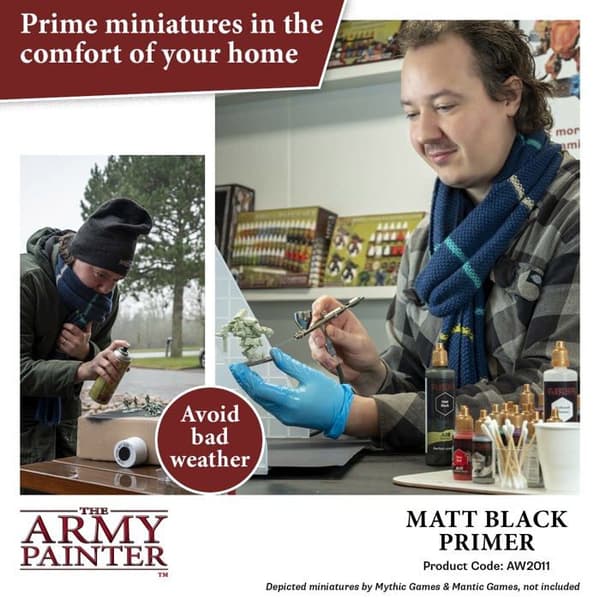 Primer - Army Painter - Warpaints - Air Svart - 100 ml