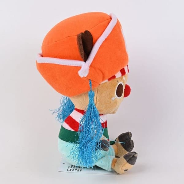 Plysch - Chopper x Buggy - Licens One Piece - 20 cm - Orange