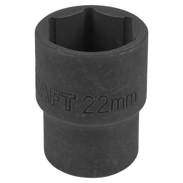 Kort 6-kantig hylsa 22 mm (1/2")