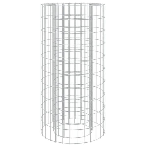 vidaXL Gabion Eldstad Ø 50 cm Galvaniserat järn, Gabion Eldstad, Utomhus Eldstad Gabion, Rund Gabion Eldstad, Eldstad 153559