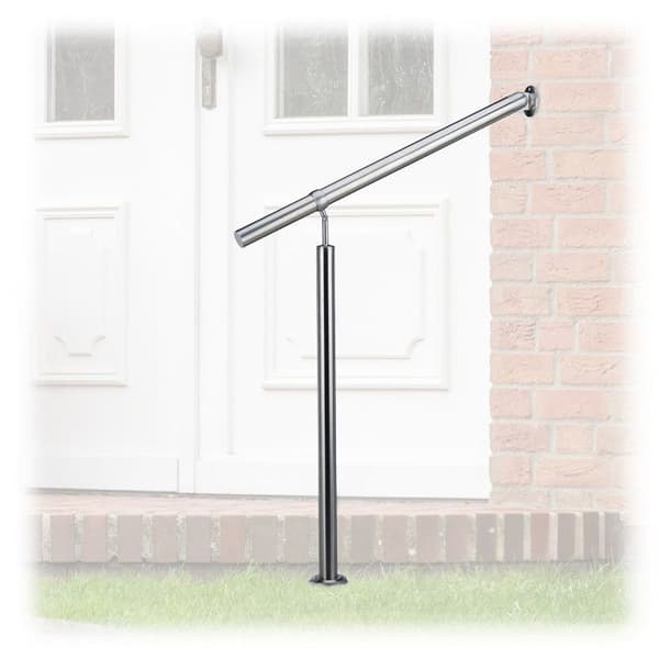 Trappräcke - INOX - Väggmontering - 90 cm - 80 cm - Inomhus & utomhus