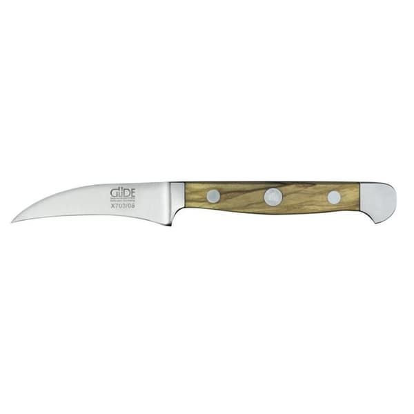 Fågelnäbbskniv - GUDE - Alpha Olive - 6cm - Rostfritt stål - Olivträ