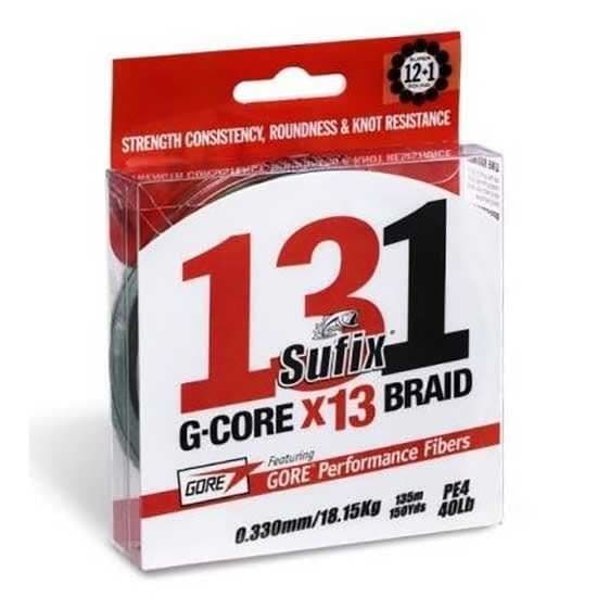 Fiskeutrustning Fiskelinor Sufix 131 G-core 150m - 0.330 mm