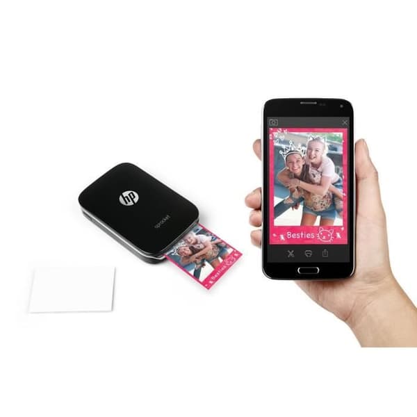 HP Pocket Photo Printer - Sprocket Svart - Snabb Utskrift