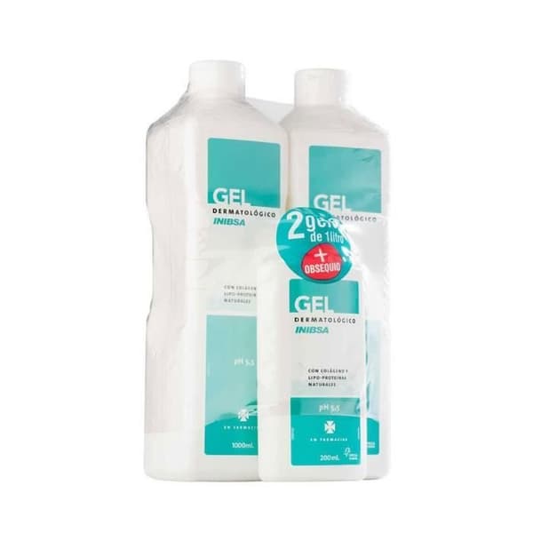 INIBSA - Pack 2 dermatologisk gel kropp 2x1000ml