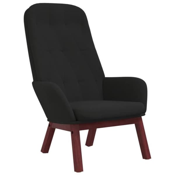 vidaXL Recliner Svart Sammet 341224