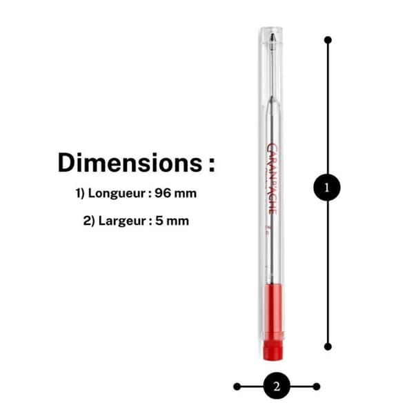 CARAN d'ACHE Mediumblå refill
