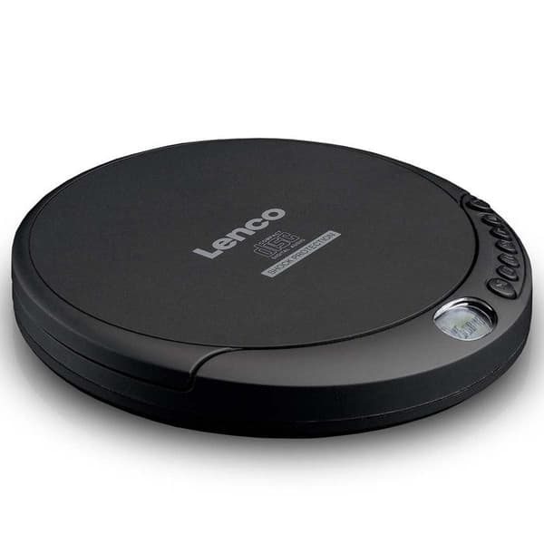 Lenco CD-200 - Bärbar CD-spelare med stötskydd - Svart