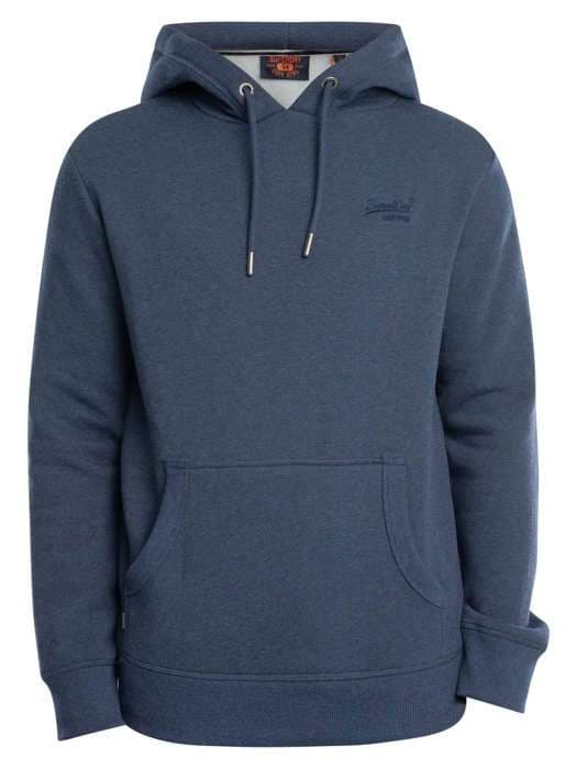 Essential Logo Hoodie - Superdry - Herr - Blå