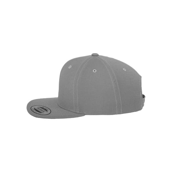 Snapback Cap - Flexfit - Classic 6-Panel - Silver - Grå - One Size