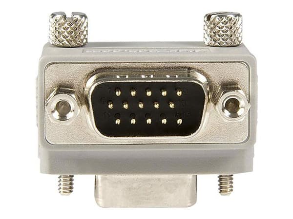VGA-adapter - STARTECH - Typ 2 - HD15 Hane/Hona - Höger vinkel - Grå