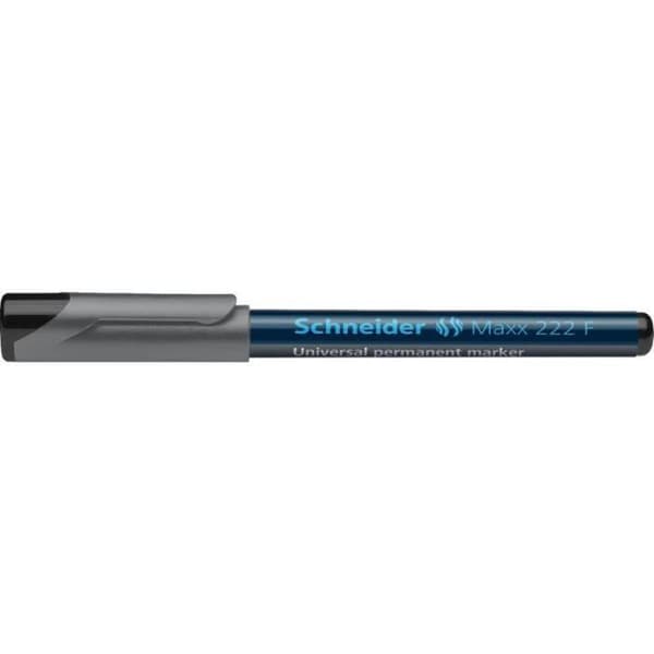 Permanent universalpenna - SCHNEIDER - Maxx 222 - 10-pack - Fin spets 0,7 mm - Svart