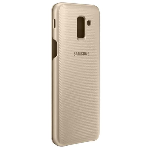Samsung Flip Wallet J6 Fodral - Guld