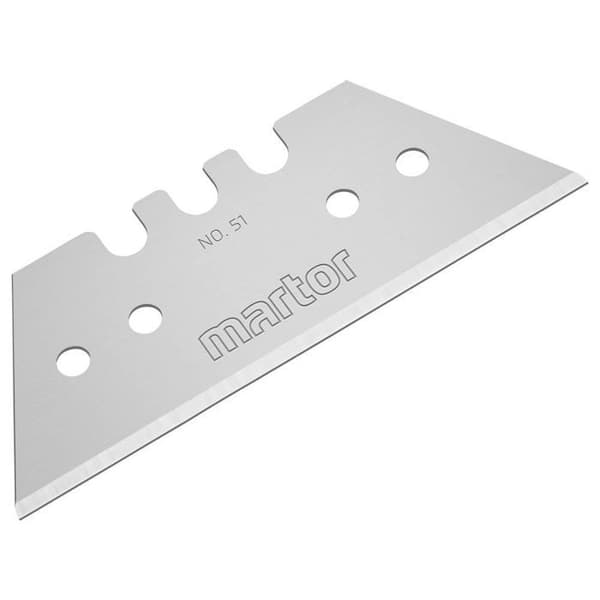 Reservblad - MARTOR - N° 51 - Stål - 10 stycken - Trapezformad blad