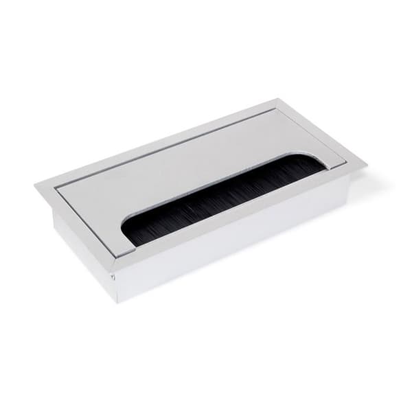 Kabelgenomföringar till Quadrum bord - EMUCA - Rektangulär - Aluminium - Matt anodiserad