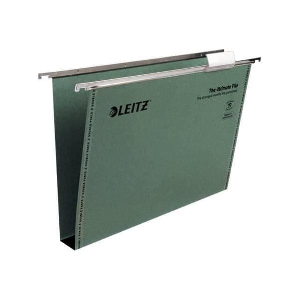 Dossier suspendu - Leitz - Ultimate Clenched Bar - 30 mm - Foolscap - Grön (pack om 50)