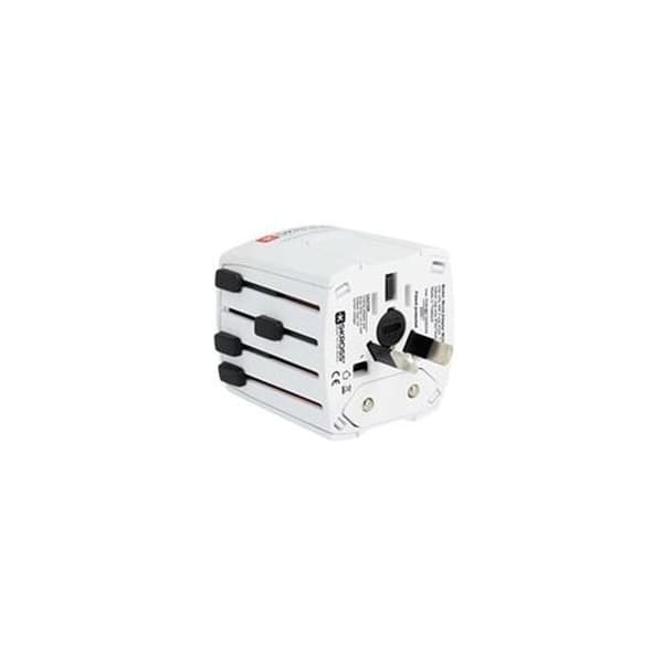 Strömadapter - SKROSS - MUV USB - 2 USB-portar - 2100 mA - Reseadapter