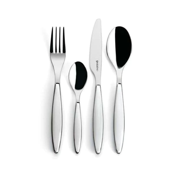 24-delars bestickset - Feeling - Vit - Rostfritt stål - Tål diskmaskin - Modern design