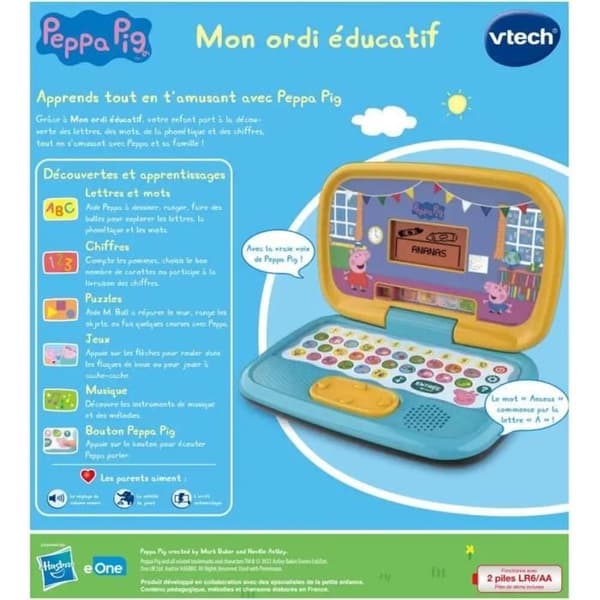 VTECH - PEPPA PIG - Min pedagogiska dator