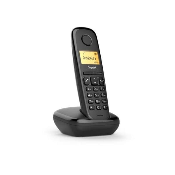 Gigaset A170 Trådlös telefon med DECT\GAP nummerpresentation svart