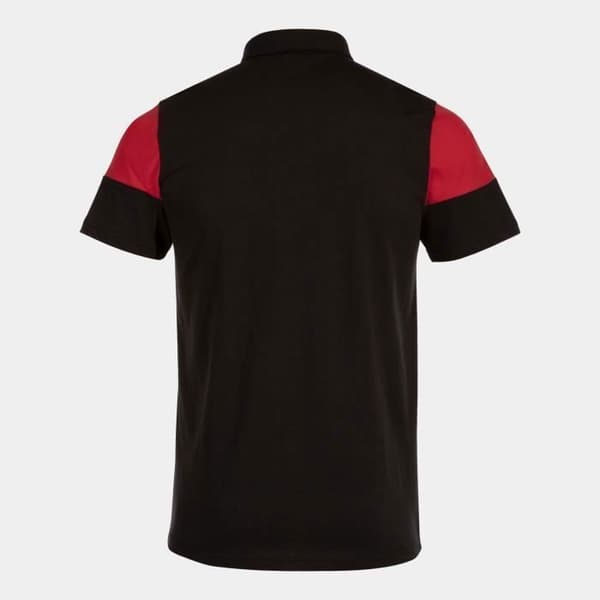 Joma Crew V barnpikétröja - svart/röd - 7/8 år
