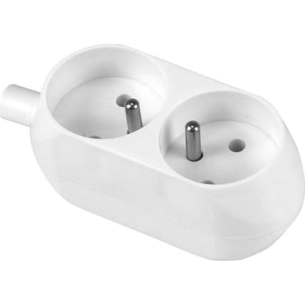 Prise Volteo PRISE DOUBLE 16 A 250 V DÄTAILLABLE MED/VIT