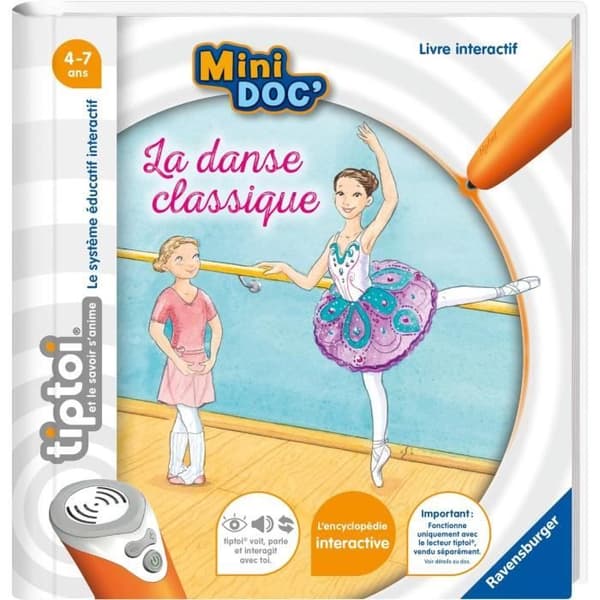 tiptoi®, Interaktiv bok, Mini Doc 'Den klassiska dansen', 4 år, 13099021, Ravensburger