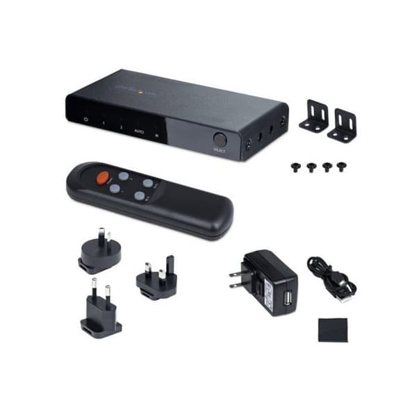HDMI-switch - STARTECH - 2 portar - 8K 60Hz - HDR10+ - Strömadapter