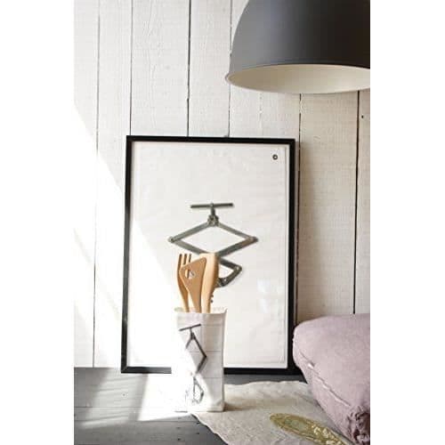 Daycollection Bestick Förvaringslåda Bomull Grå 12 x 12 x 25 cm - COUVBOHA29