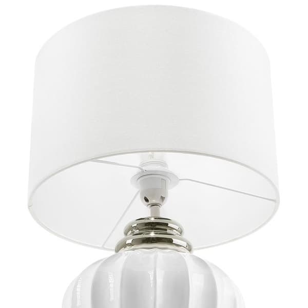 Modern vit nattduksbordslampa NERIS