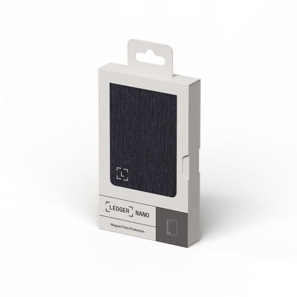 Kryptovaluta plånbok Ledger Magnetic Folio för Nano Gen5 - Kolgrå