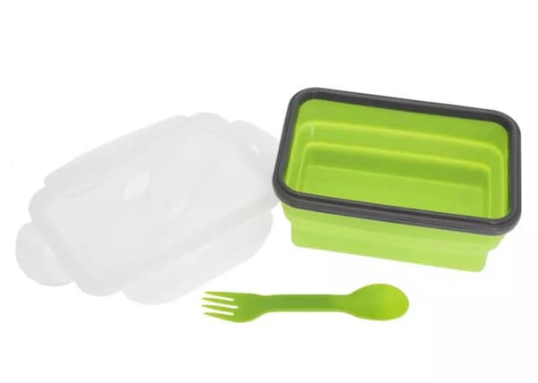 Lunchbox - KLAUSBERG - KB-7021 - Fällbar silikon - Vattentät - 0,4 L