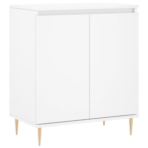 vidaXL Buffé Vit 60x35x70 cm Ingenjörsträ 827148