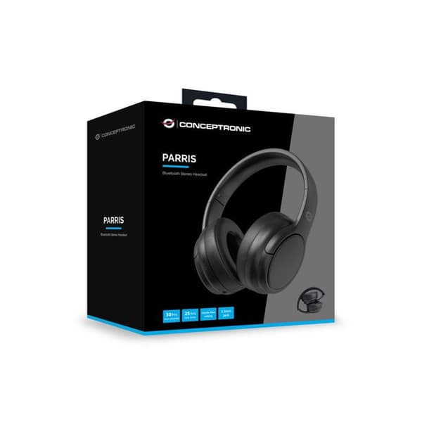 Hörlurar - CONCEPTRONIC - PARRIS03B - Bluetooth 5.4 - Över örat - Svart