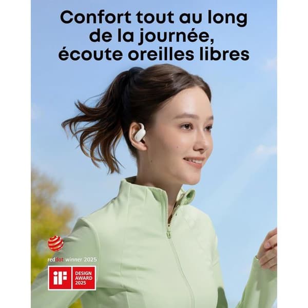 Soundcore AeroFit 2 Anker — True Wireless hörlurar, dubbla basar, 42 h batteritid, IP55, LDAC